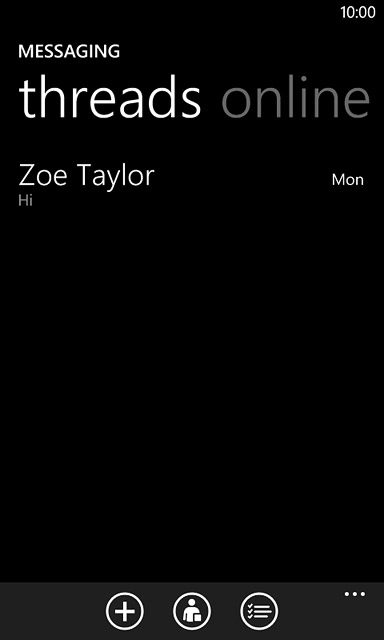 Press the new message icon.