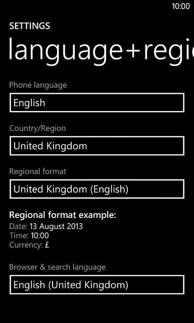 Press the field below 