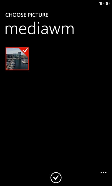 Press the confirm icon.