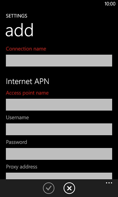 Press the field below 