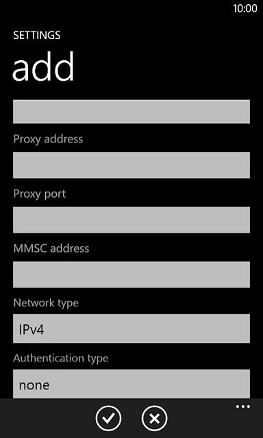 Press the confirm icon.