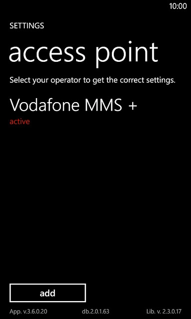 Press the required data connection.