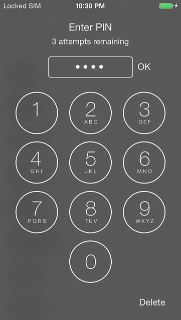 Key in your PIN and press OK.If your phone rejects the SIM:Contact the distributor or service provider where you bought your phone.