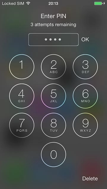 Key in your PIN and press OK.If your phone rejects the SIM:Contact the distributor or service provider where you bought your phone.