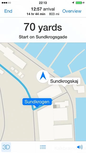 If required, press anywhere on the display.Press End.