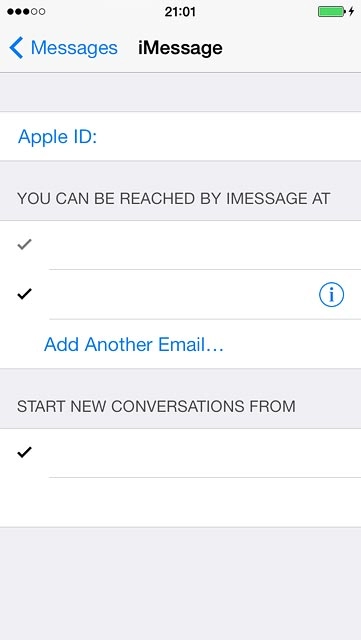 Follow the instructions on the display to log on.Press Add Another Email....