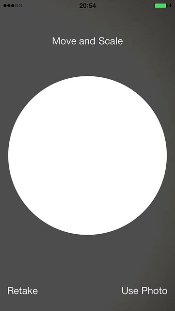 Drag the circle to the required position to select the required section.