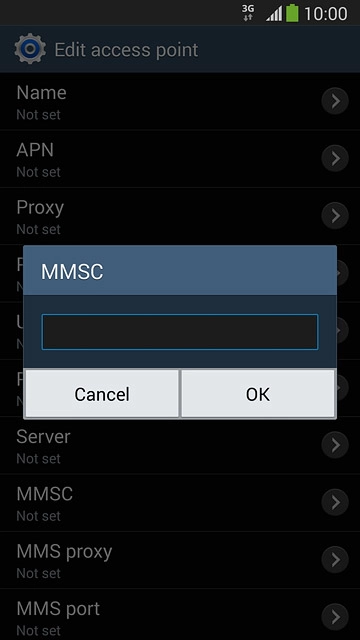 Key in http://pxt.vodafone.net.au/pxtsend and press OK.