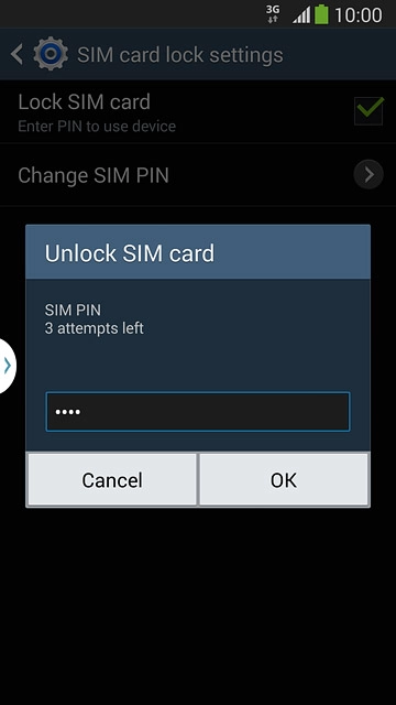 Key in your PIN and press OK.