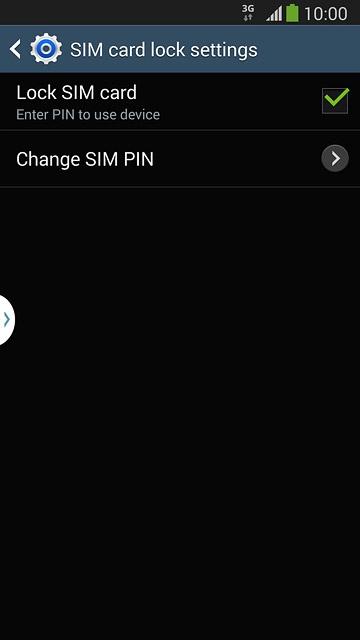 Press Lock SIM card to turn the function on or off.
