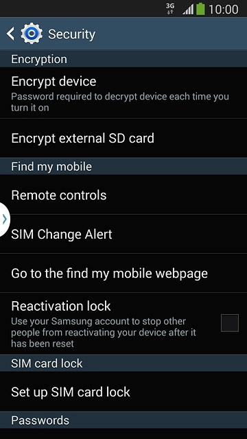 Press Set up SIM card lock.