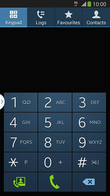 Press and hold 1 to call voicemail.