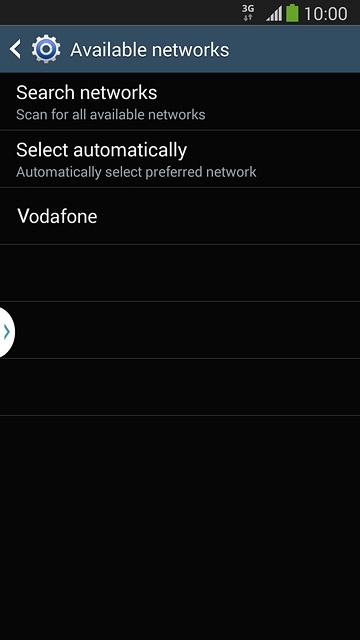 Press the required network.The display will tell you if you have access to the network you've chosen.