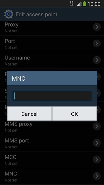 Key in 03 and press OK.