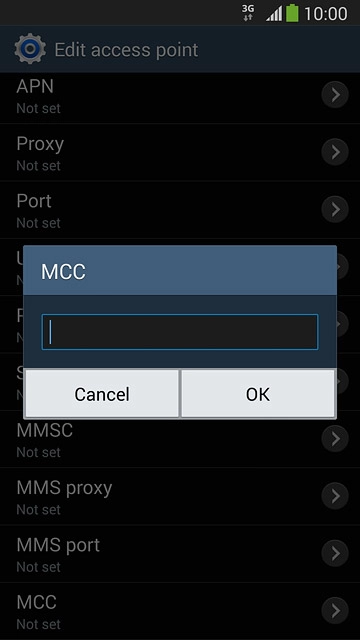 Key in 505 and press OK.