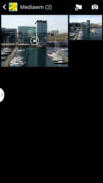 Go to the required folder.Press and hold the required file.