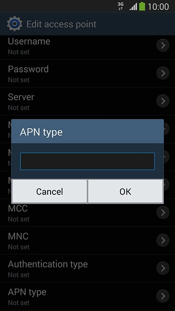 Key in mms and press OK.
