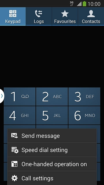Press Call settings.