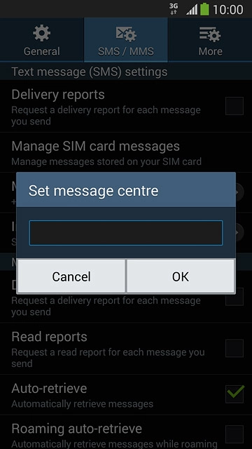 Key in +61415011501 and press OK.