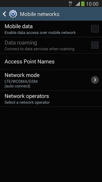 Press Access Point Names.