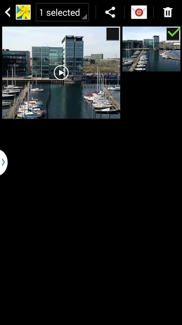 Press the share icon.