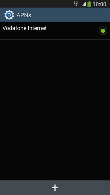 Press the field next to the data connection to fill in the field.