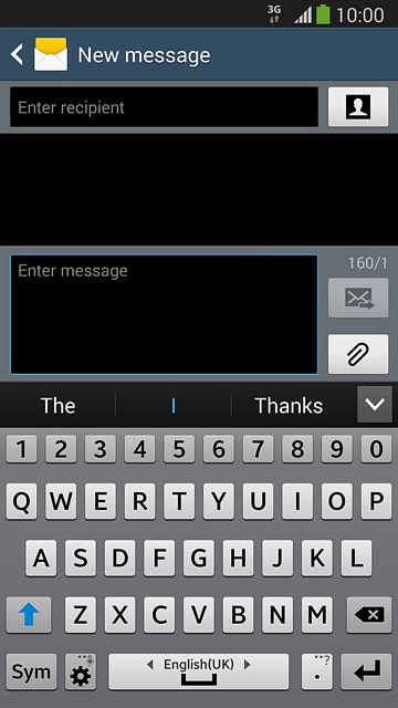Slide your finger right or left on space to select the required language.