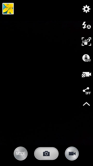 Press the settings icon.