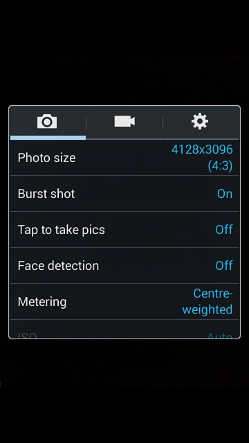 Press the camera icon.