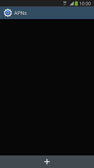 Press the new data connection icon.