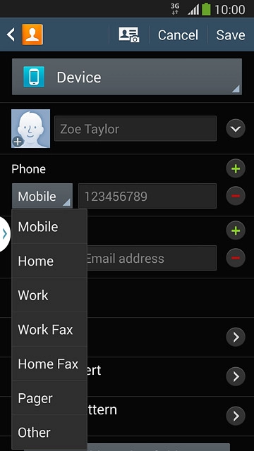 Press the required number type.