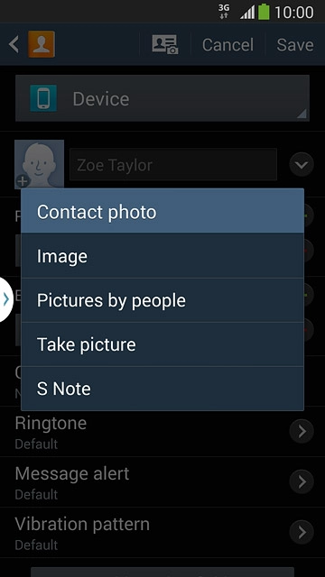 To take a new picture:Press Take picture.