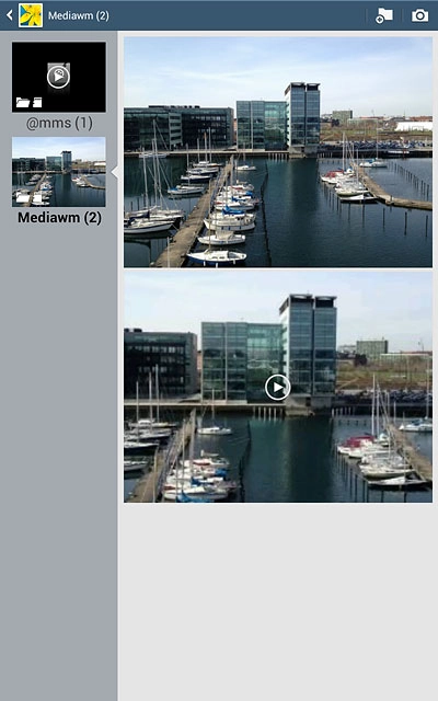 Go to the required folder.Press and hold the required file.