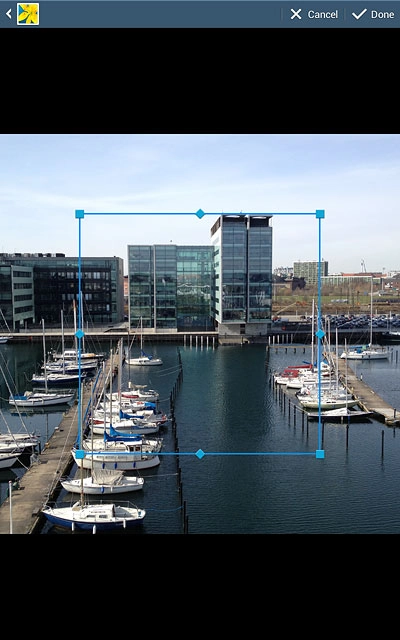 Drag the frame to the required position to select the required detail.