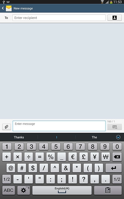 Press the required numbers or the required symbols.