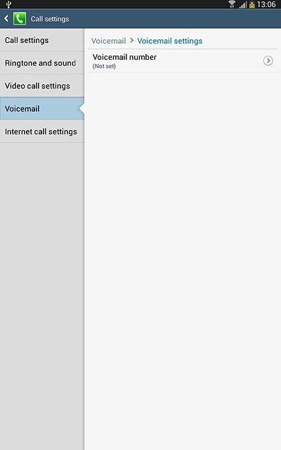 Press Voicemail number.