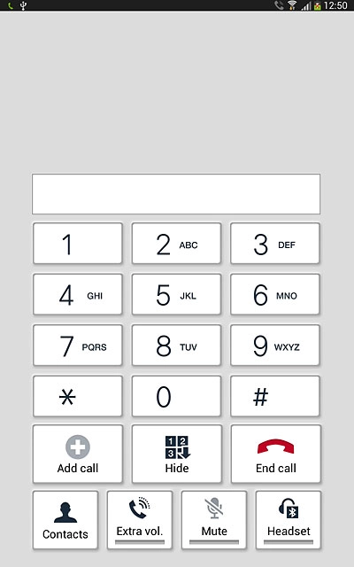 Press End call to end the call.