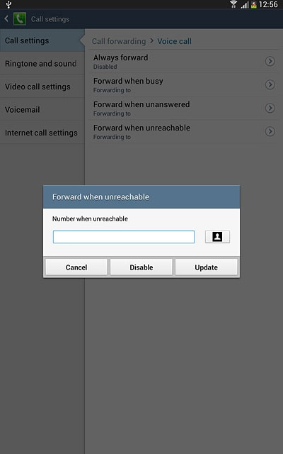 Press Disable.Repeat until all diverts have been cancelled.