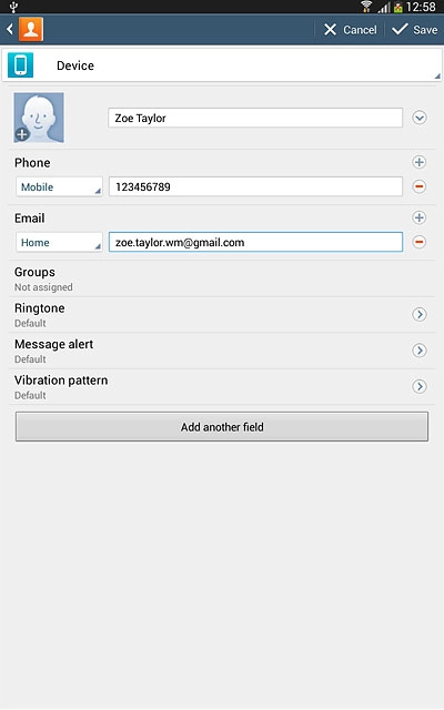 Press the picture icon.