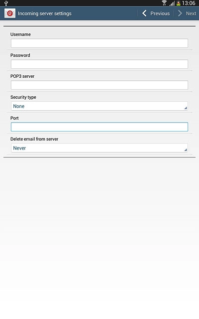 Press the drop down list below 