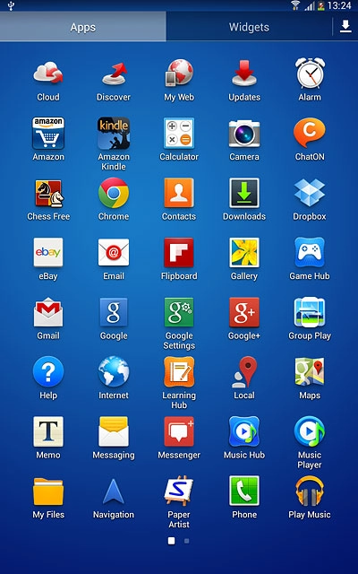 Press the app you've just installed.Follow the instructions on the display to use the app.