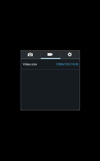 Press the video recorder icon.