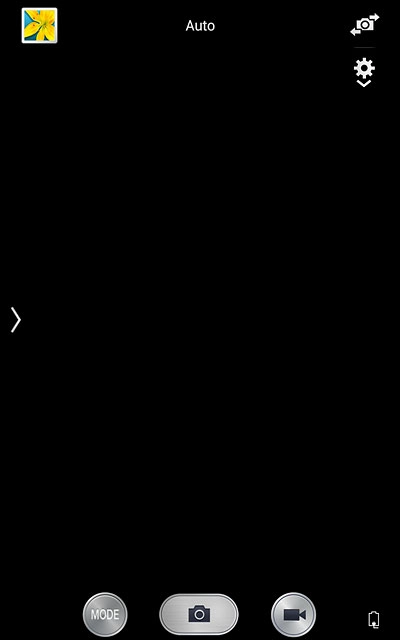 Press the video recorder icon to start recording.