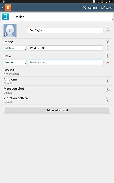 Press Email address.Key in the required email address.