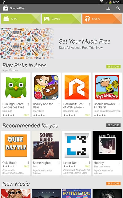 To search by category:Press APPS.