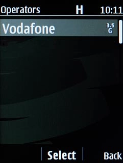 Highlight the required network and press the Navigation key.Your display will tell you if you've access to the network you've chosen.