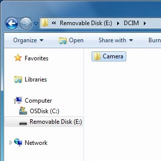 Go to the required folder in your computer's or your phone's file system.