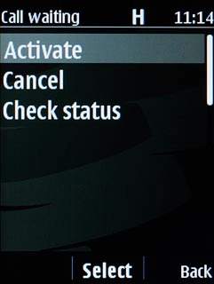 Highlight Activate or Cancel and press the Navigation key to turn the function on or off.