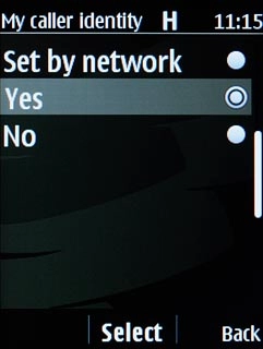 Highlight Yes or No and press the Navigation key.