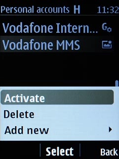 Scroll to Activate and press the Navigation key.